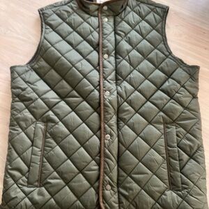 Quilted Olive Green Vest